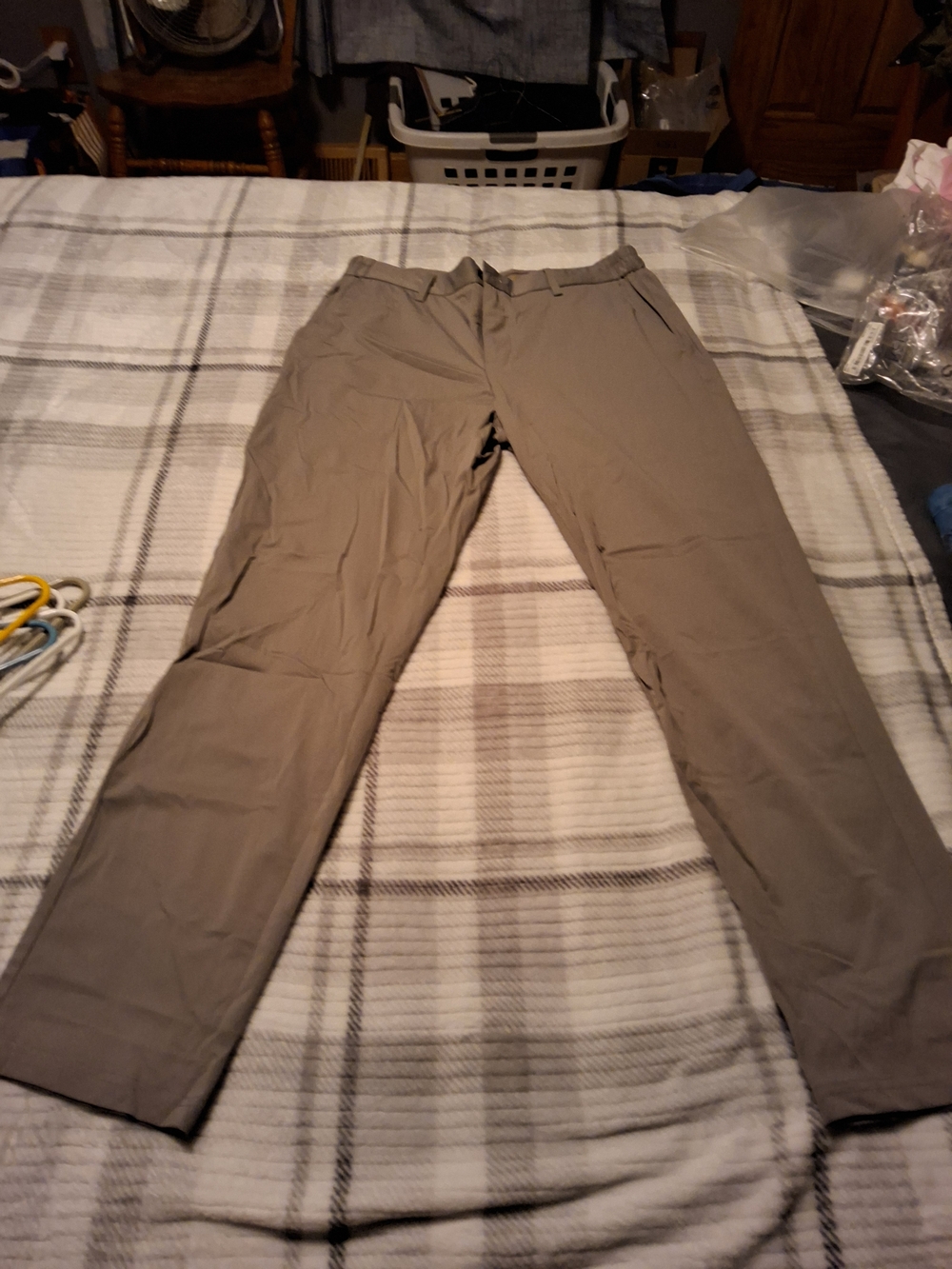 Classic Men's Khaki Chino Pants - Slim Straight Fit